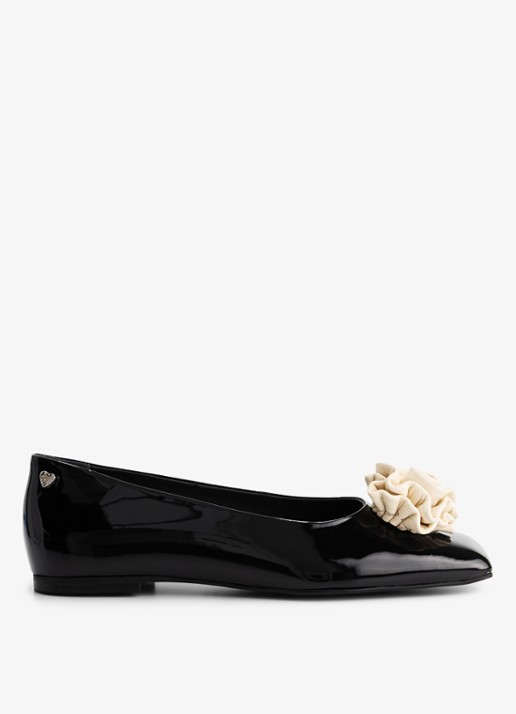 Fabienne Chapot Rose ballerina van leer