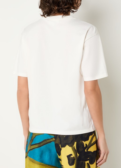 Fabienne Chapot Steve T-shirt met print - achterkant 4 gebroken wit