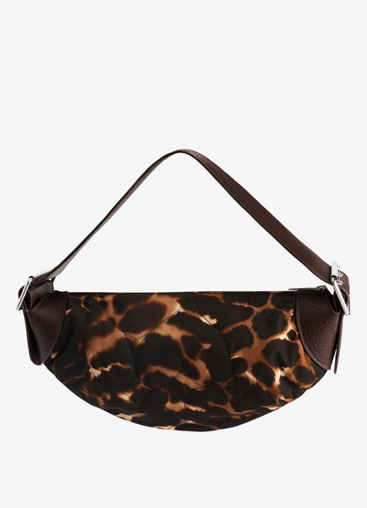 Fabienne Chapot Taffy schoudertas met dierenprint - detail lichtbruin