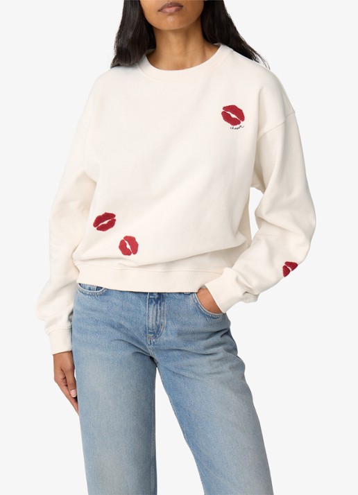 Fabienne Chapot Terry Kiss sweater met borduring