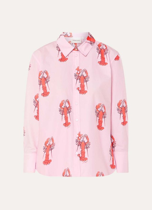 Fabienne Chapot Tony blouse met print - voorkant 2 roze
