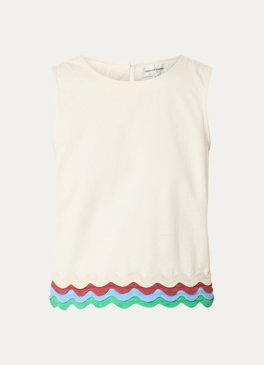Fabienne Chapot Ursa crop top met applicatie
