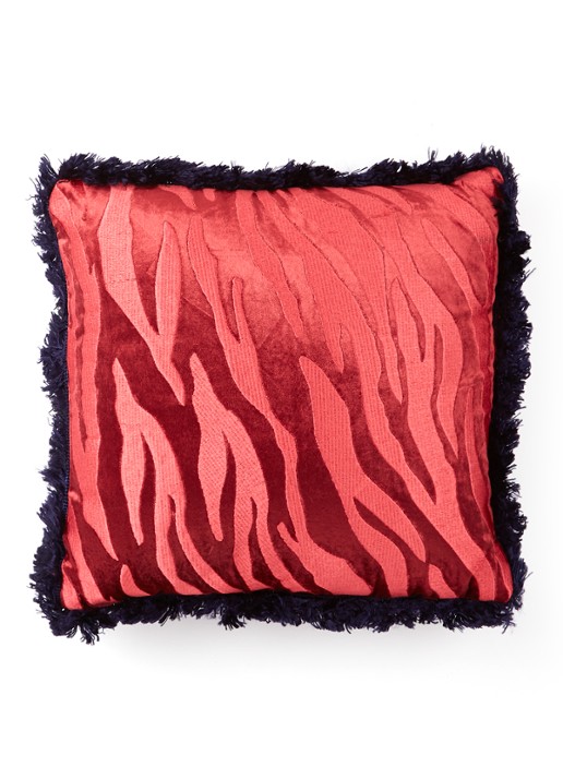 Fabienne Chapot Zebra Stripes sierkussen 40 x 40 cm - voorkant roze