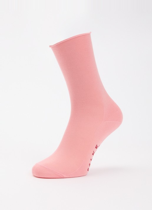 Falke Active Breeze sokken met logo - detail zalmroze