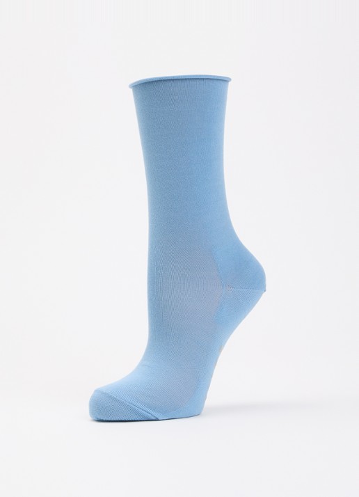 Falke Active Breeze sokken met logo - detail 3 lichtblauw