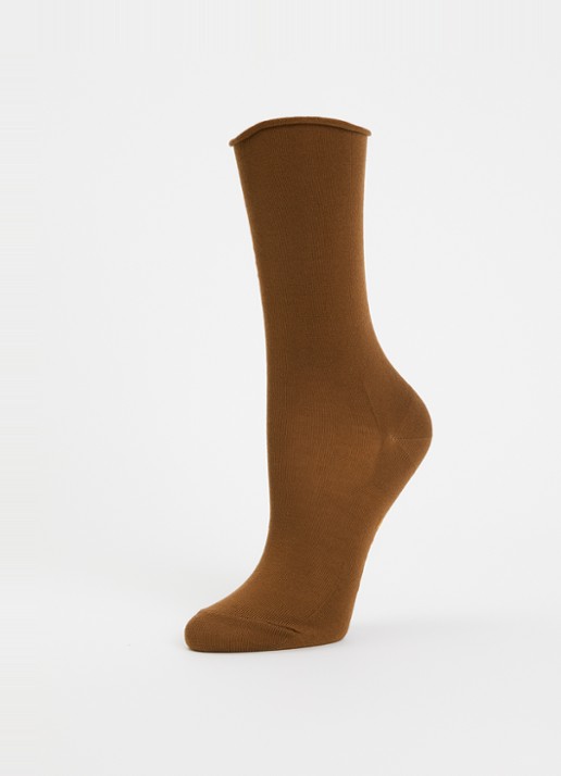 Falke Active Breeze sokken met logo - detail bruin
