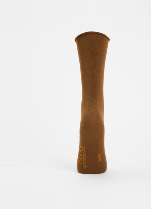Falke Active Breeze sokken met logo - voorkant 3 bruin
