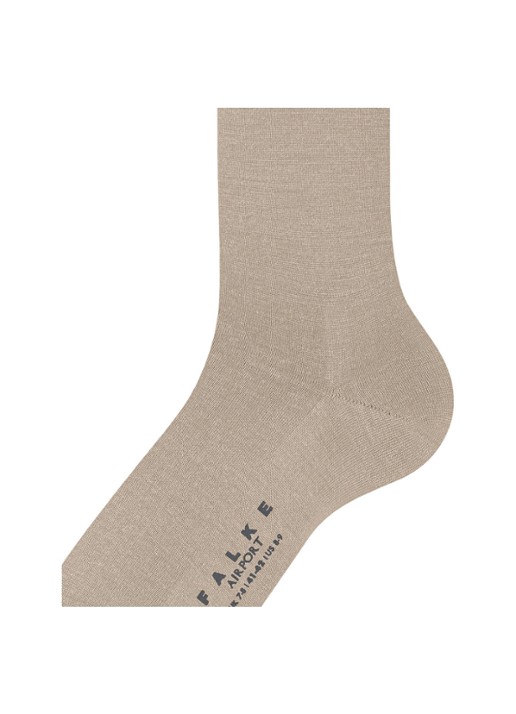 Falke Airport sokken in wolblend - detail 3 beige