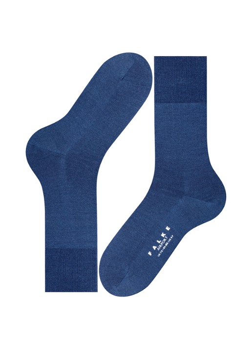 Falke Airport sokken - detail 4 middenblauw