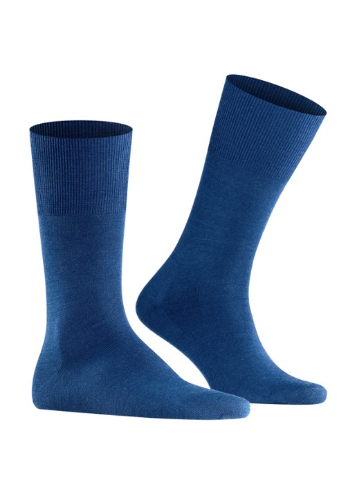 Falke Airport sokken - voorkant 2 middenblauw