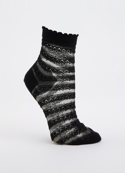 Falke Border Lace sokken in katoenblend