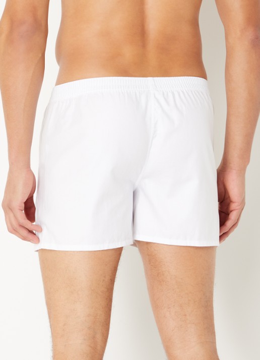 Falke Boxershort met logo  - achterkant wit