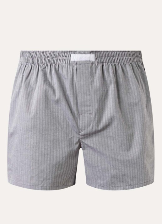 Falke Boxershort met logo  - voorkant grijs