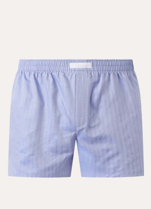 Falke Boxershort met logo  - voorkant 3 blauw