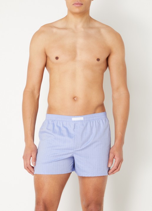 Falke Boxershort met logo  - voorkant 4 blauw
