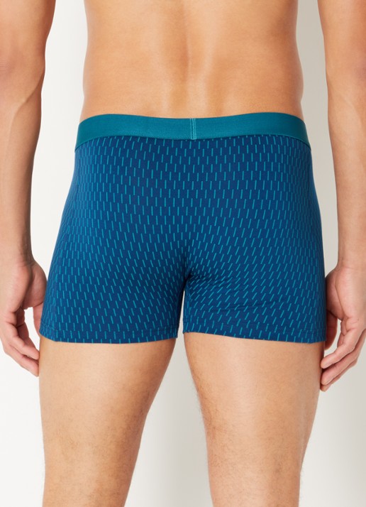 Falke Boxershorts met logoband in 2-pack - achterkant blauw