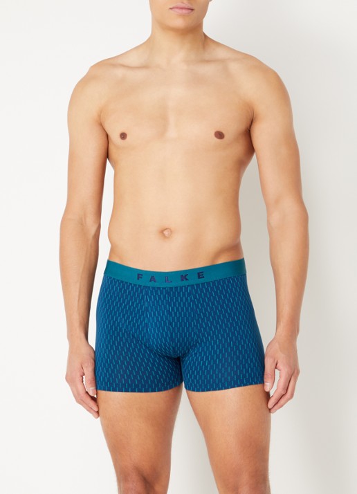 Falke Boxershorts met logoband in 2-pack - voorkant 4 blauw