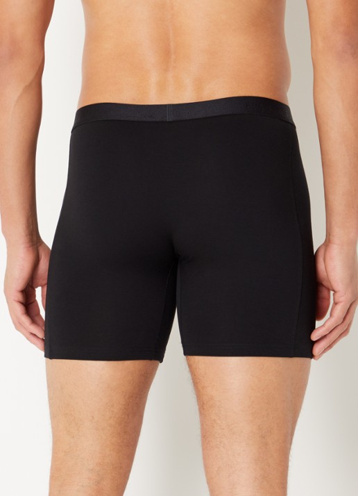 Falke Boxershorts met logoband in 2-pack - achterkant 4 zwart