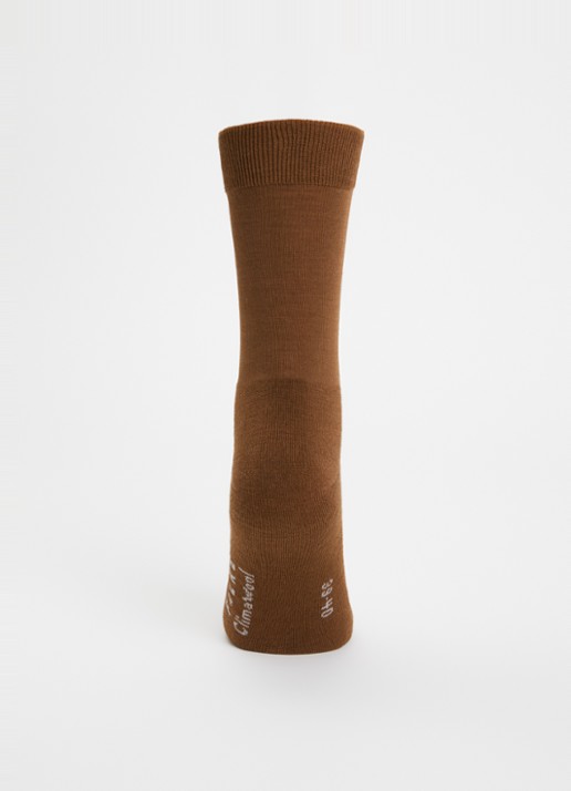 Falke Clima Cool sokken in wolblend  - voorkant 3 roestbruin
