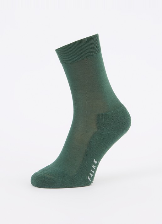 Falke Climawool sokken in scheerwolblend - detail 2 groen