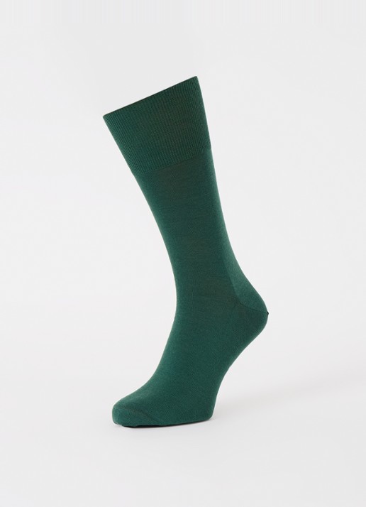 Falke Climawool sokken in scheerwolblend - detail 3 groen