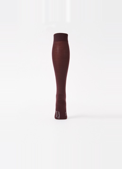 Falke Climawool sokken in wolblend - voorkant 2 bordeauxrood