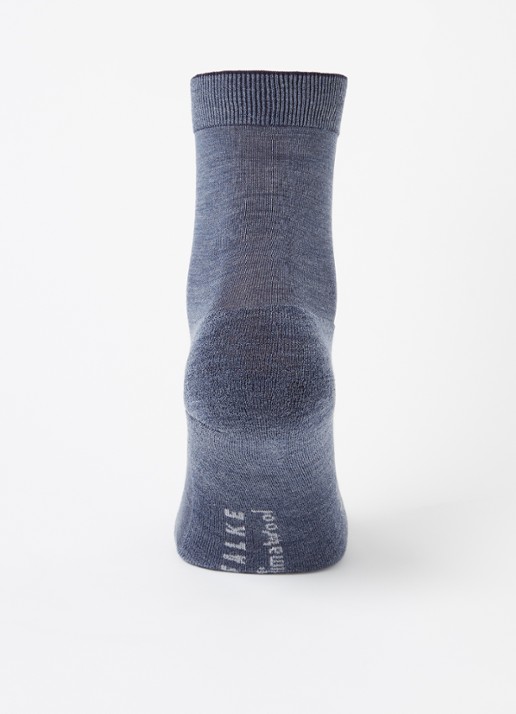 Falke Climawool sokken in wolblend - voorkant 2 blauwgrijs