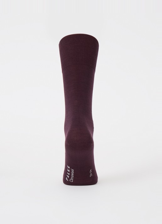 Falke Climawool sokken in wolblend - voorkant 3 bordeauxrood