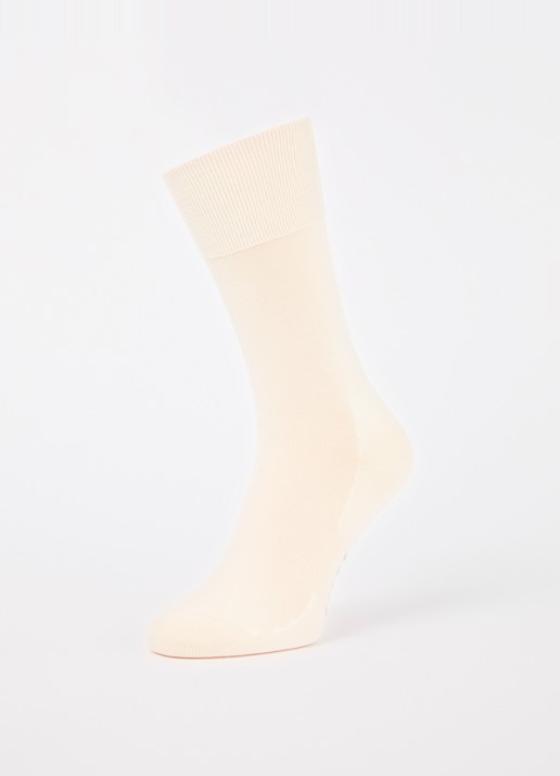 Falke Climawool sokken in wolblend - detail gebroken wit