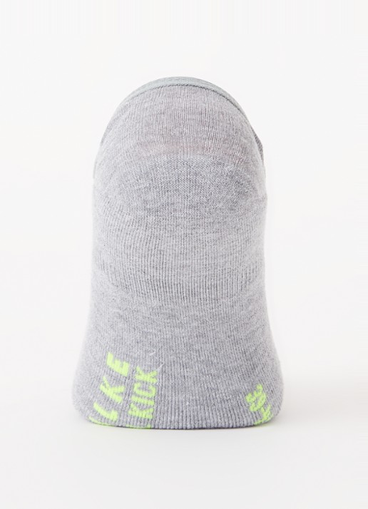 Falke Cool Kick sneakersokken met logo - voorkant 2 grijs