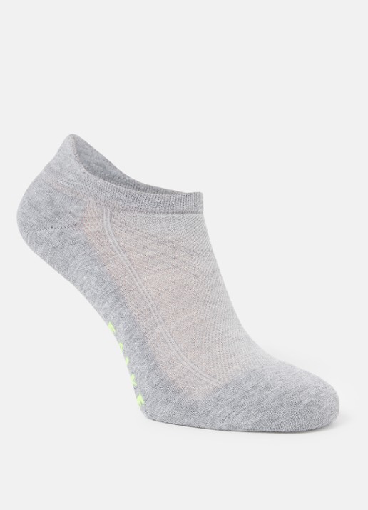 Falke Cool Kick sneakersokken met logo - voorkant grijsmele