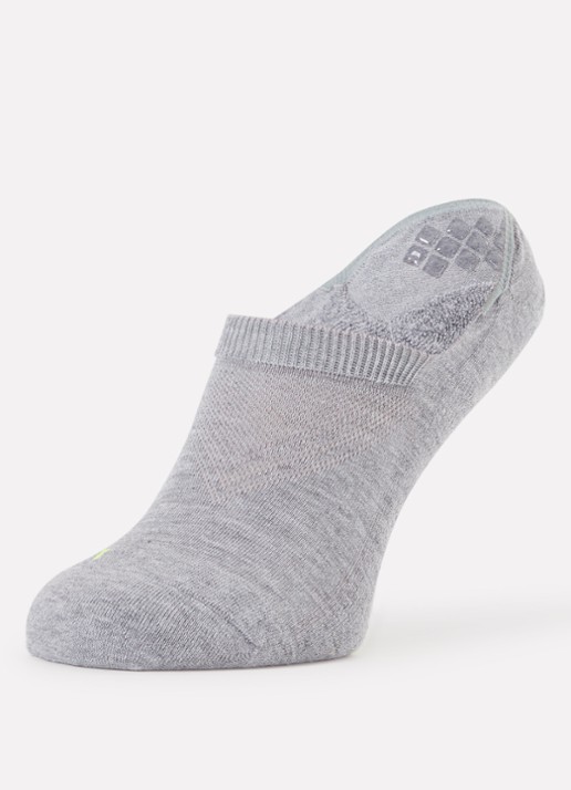 Falke Cool Kick sneakersokken met logo - detail lichtgrijs