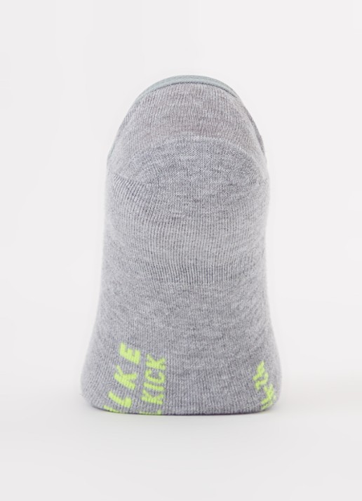 Falke Cool Kick sneakersokken met logo - voorkant 3 lichtgrijs