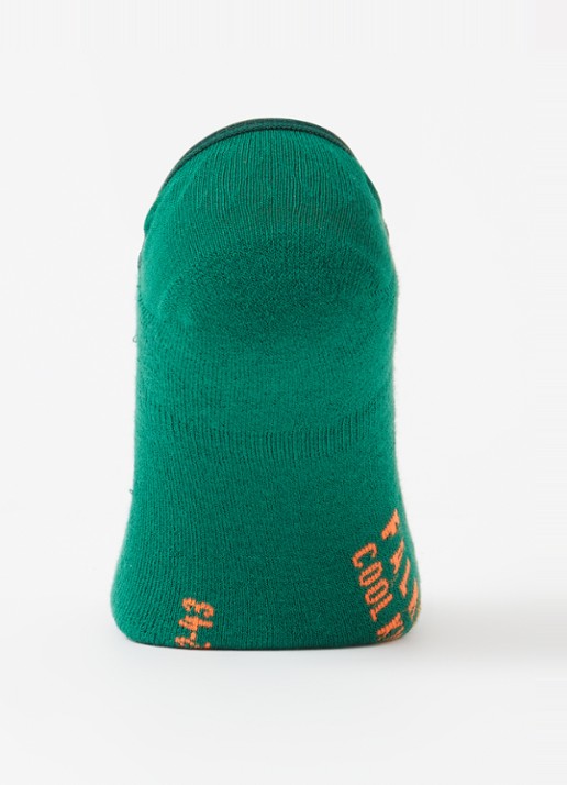 Falke Cool Kick sneakersokken met logo - voorkant 2 groen