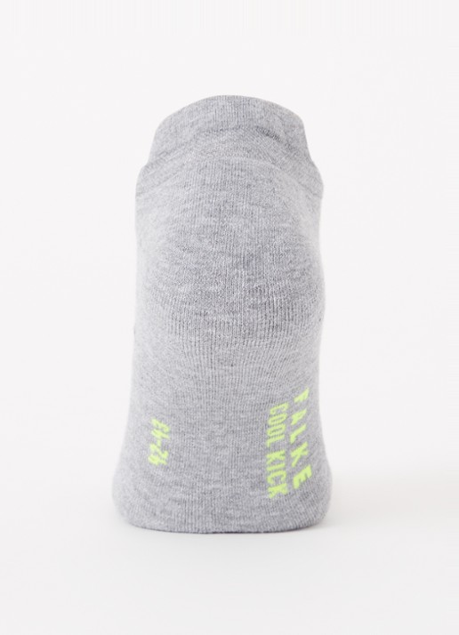 Falke Cool Kick sneakersokken met logo - voorkant 2 grijs
