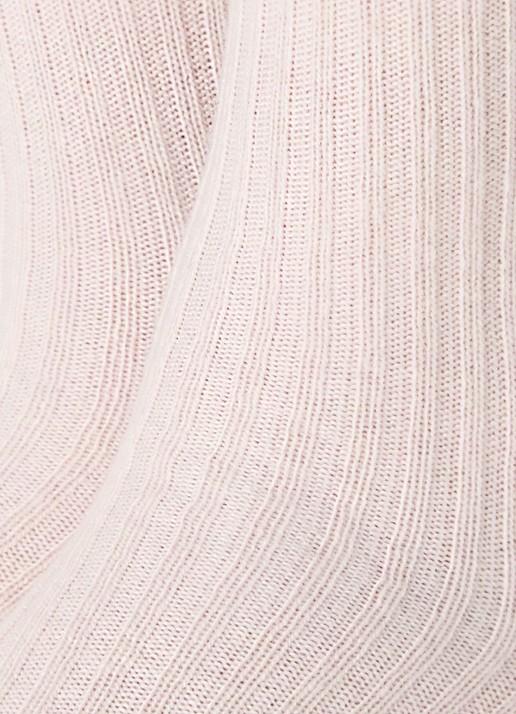 Falke Cosy ribgebreide sokken in kasjmierblend - detail 2 lichtroze