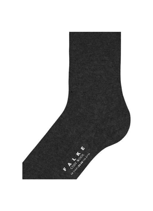 Falke Cosy Wool sokken - detail 3 zwart