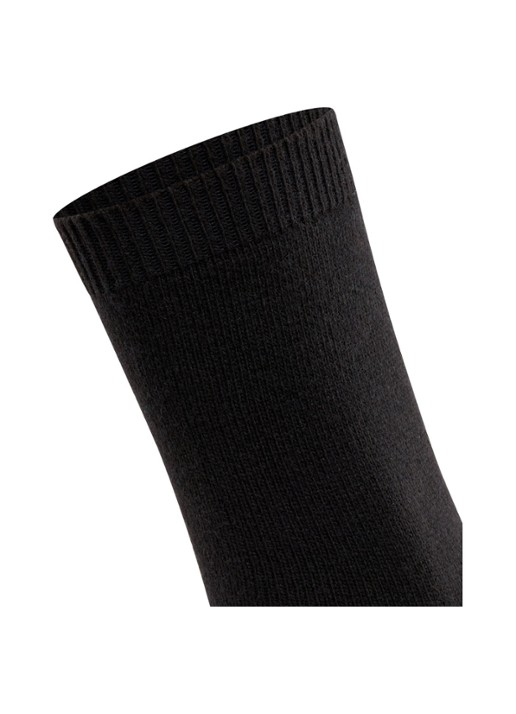 Falke Cosy Wool sokken - detail 4 zwart
