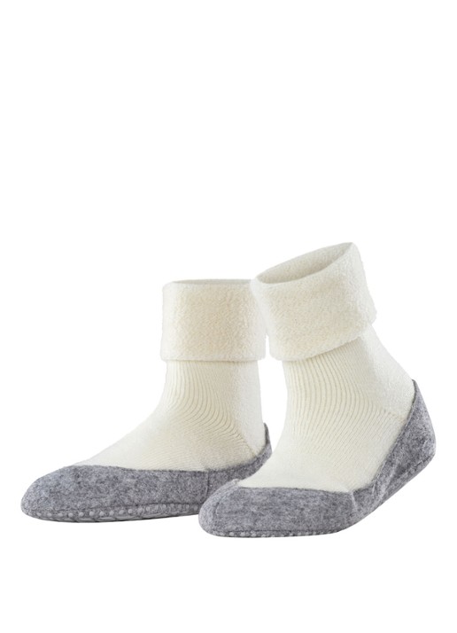 Falke Cosyshoe huissokken in wolblend met anti-slip