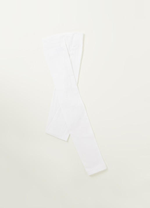 Falke Cotton Touch legging  - voorkant wit