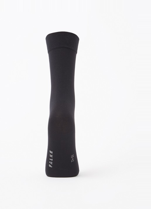 Falke Cotton Touch sokken in 3-pack - voorkant 2 zwart