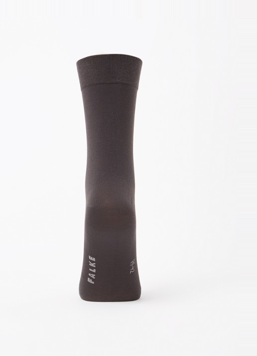 Falke Cotton Touch sokken in 3-pack - voorkant 2 antraciet