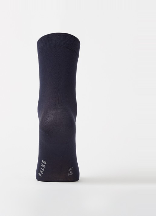 Falke Cotton Touch sokken in 3-pack - voorkant 2 donkerblauw