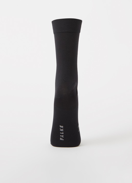 Falke Cotton Touch sokken in katoenblend - voorkant 3 zwart