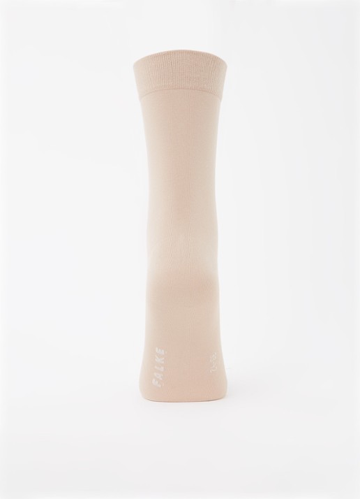 Falke Cotton Touch sokken in katoenblend - voorkant 3 vanillegeel