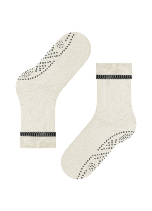 Falke Cuddle Pads sokken in wolblend met anti-slip - detail 4 gebroken wit