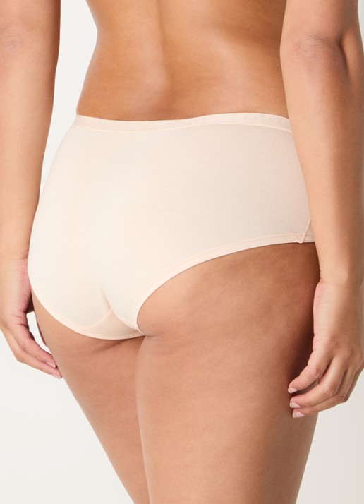 Falke Daily Comfort hipster met logoband in 2-pack - achterkant 4 donkerbeige