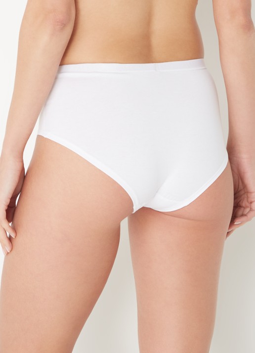 Falke Daily Comfort hipster met logoband in 2-pack - achterkant 4 wit