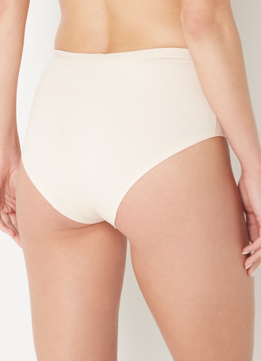 Falke Daily Comfort hipster met logoband in 2-pack - achterkant 2 donkerbeige