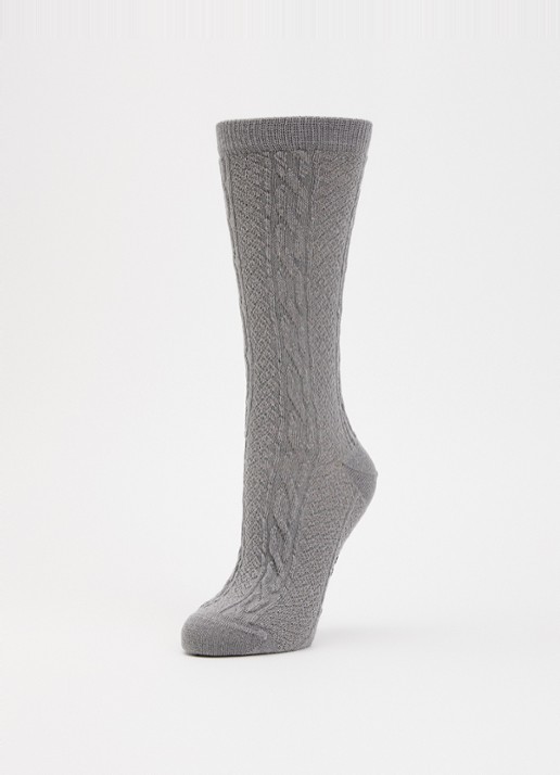Falke Declivity sokken in wolblend - detail grijs